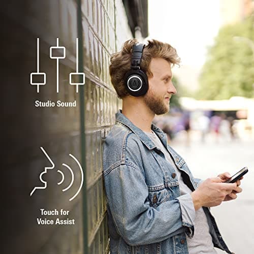 Audio-Technica ATH-M50xBT2 Wireless Headphone - Black & TP-Link Nano USB Bluetooth 5.0 Adapter for Multiple Devices, Long Range Bluetooth Dongle/Receiver for Windows 11/10/8.1/8/7, Plug and Play — view 4