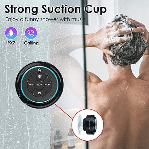 Xleader Pro Shower Speaker (Upgraded) Certified IPX7 Waterproof Bluetooth — view 3