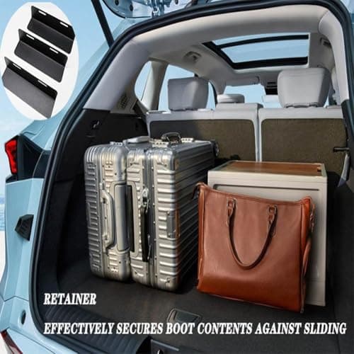 zeroupshop Car Boot Organizer Kit 3 Pack Designed for Wool Trunk Carpets to Prevent Luggage Movement During Travel — view 3