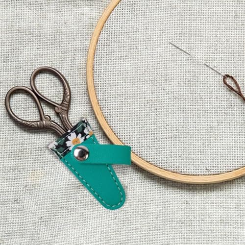 Scissor Sheath – Canvas Compartment Width, Trimmer Carry Sack, Cutting Tool, Edge Safety Cover, Long Tail Styling Supply Container | Shears Pack for Tailoring Sewing Pets Used for Workstation — view 3