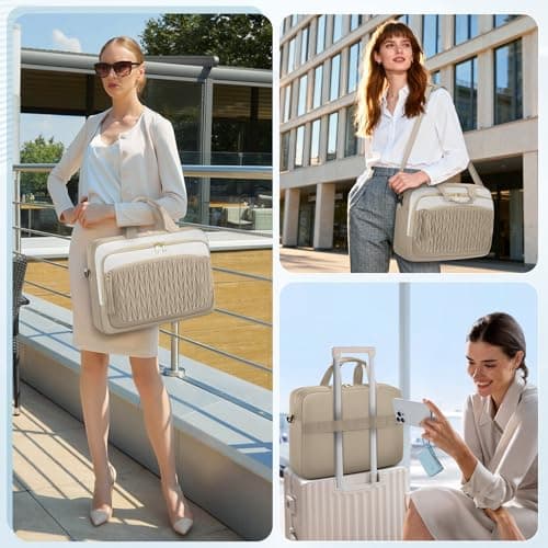 RAINSMORE 17.3 Inch Laptop Bag for Women Work Bag Large Briefcase — view 2