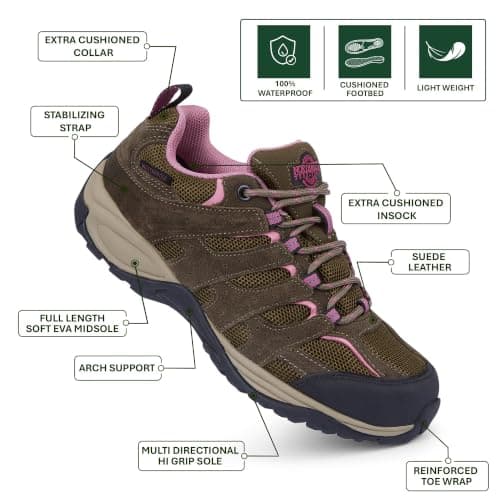 Northwest Territory Eden Leather Waterproof Women's Walking Shoes — view 2