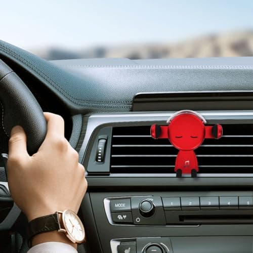 Hemobllo Cartoon Air Vent Phone Bracket Sensing Car Phone Holder 360 Degree Rotating Navigation Support for Mobile Phones Screen Visible Cradle for Safer Driving — view 2