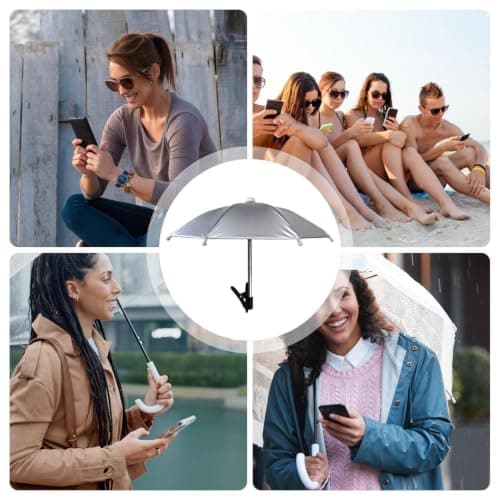 Phone Umbrella - Adjustable Clip On UV Protection Sun Shade | Anti Glare Sm — view 4