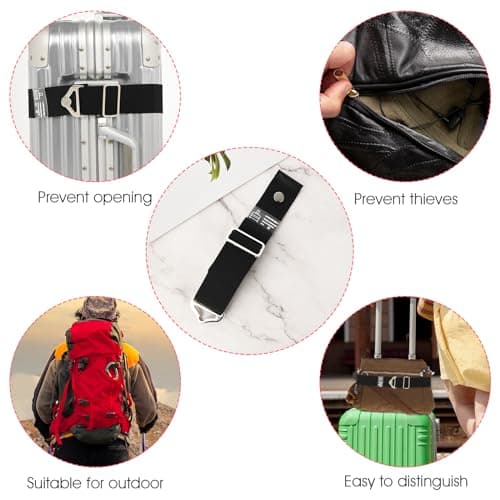 2-in-1 Luggage Straps Travel Belt for Carry On Bag — view 5