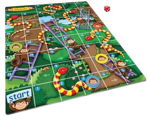 Orchard Toys Jungle Snakes and Ladders, Mini Game, Small and Compact, Ideal for Holiday and Travel, Perfect for Children Aged 4 — view 6