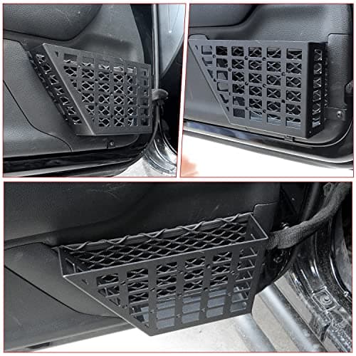 Z8 Metal Front Door Storage Pockets, Door Side Insert Organizer Box for 2007-2022 Jeep Wrangler JK JKU 2/4 Door Stainless Steel Latest Upgraded — view 6