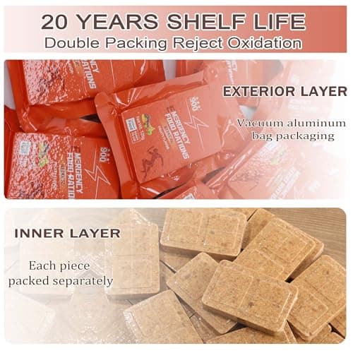 Survival Food Rations, High Energy Biscuits, Fruit Flavour, 12 Packs — view 3