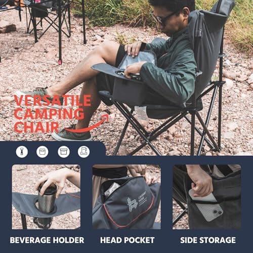 OUTSIDER Oversized Folding Camping Chair Heavy Duty 150kg (Style-2, 1) — view 3