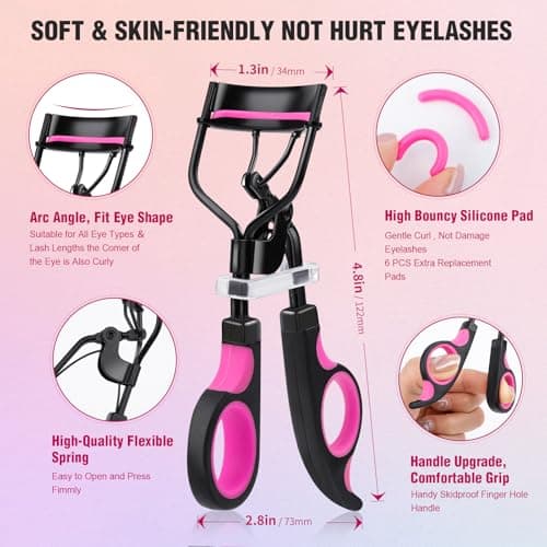 docolor Eyelash Curler Makeup Kit Lash Comb Brow Razor Eye Brush — view 2