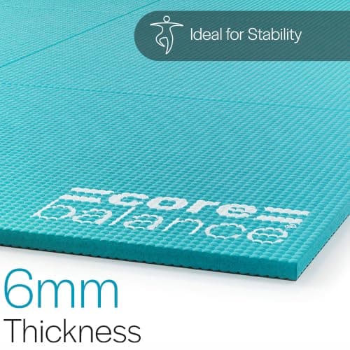 Core Balance Foldable Travel Yoga Mat, Teal — view 4