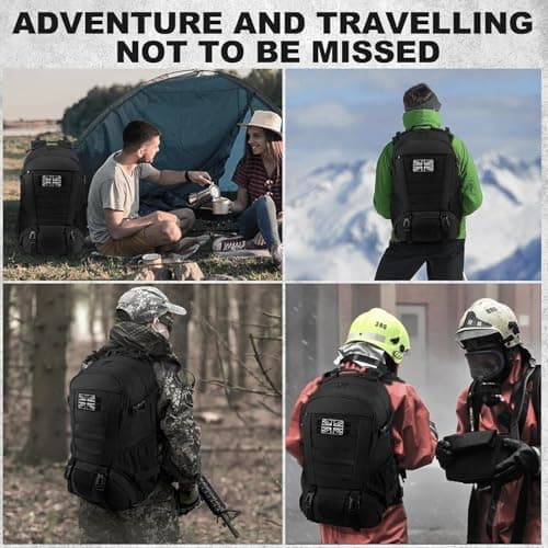 Jueachy Military Tactical Backpack 30L Water Resistant Rucksack for Men — view 6