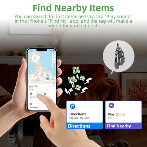 4 Pack Air Tracker Tags Compatible with Apple Find My App (iOS Only) — view 4