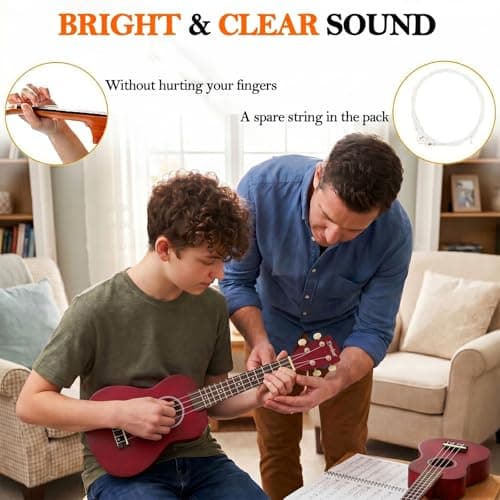 Soprano Ukulele Beginner Kit 21 Inch with Free Online Lesson Fast to Learn — view 4