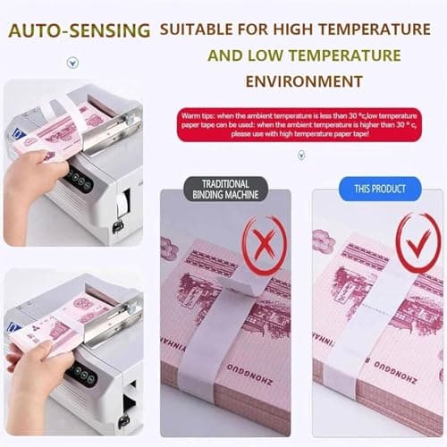 Banknote Baling Machine, Intelligent Currency Strapping Tool, Automatic Bundling System for Money Packing, Compact Design for Efficient Bundle Management — view 2