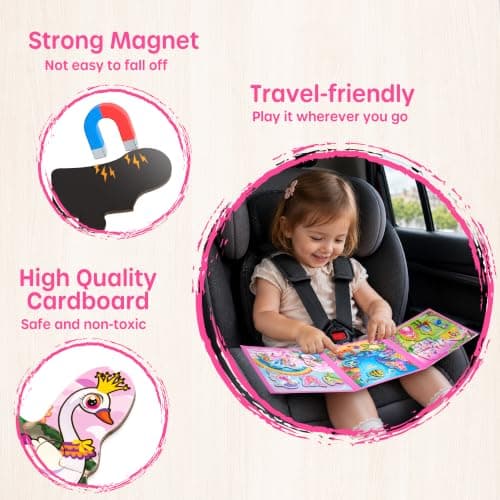 SYNARRY Magnetic Puzzles for 3 4 5 Year Olds, Unicorn Toys Gifts for Girls — view 6