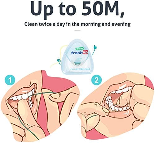 Premium Vegan Mint Dental Floss 50m Extra Strong Shred Resistant — view 5