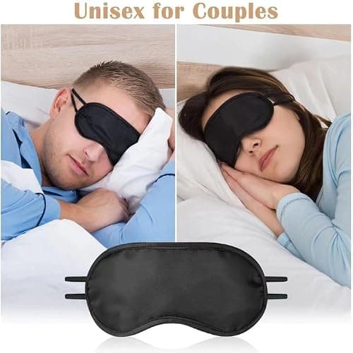 50 Pcs Sleep Eye Mask Shade Cover, Sleep Eye Mask for Men Women Kids, Individual Pack Sleeping Blindfold Eye Shade Cover for Travel, Plane, Hotel, Party — view 4