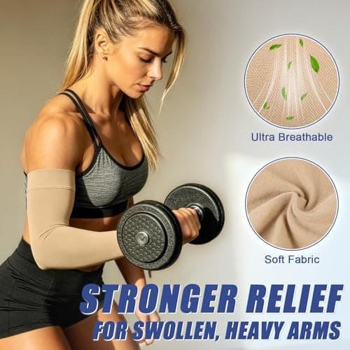 Beister 15-20 mmHg Compression Arm Sleeves for Pain Relief, Single — view 5