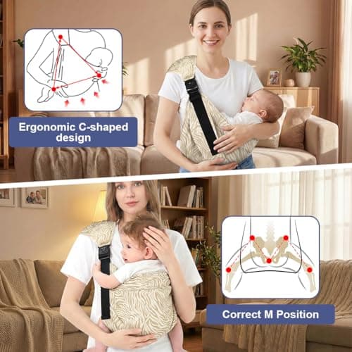 AYESY Baby Carrier, Adjustable Sling for Newborn Up to 3-24 Months — view 5