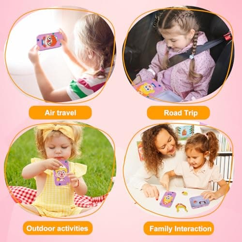 ASTARON Magnetic Puzzle for Toddlers, 32 pcs Puzzles Portable Travel Toys for Kids, Plane Car Activities Educational Learning Toy Birthday Gifts for Girls — view 6
