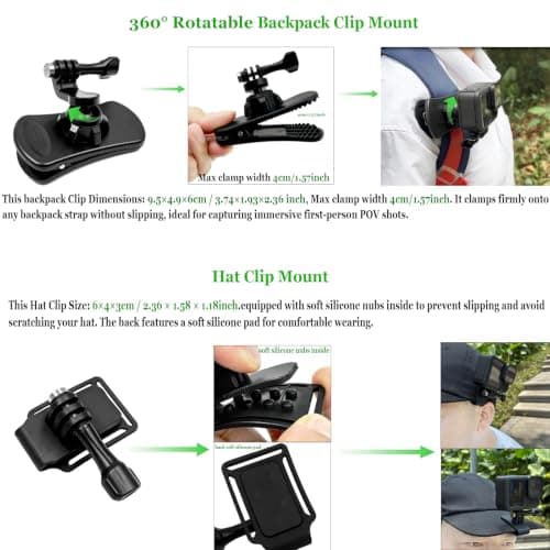 Hauyapie Accessories Set for Go Pro 13/12/11/10/9 Camera YP06 — view 3