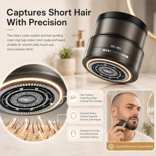 2-in-1 Smart Electric Bald Head Shaver and Beard Trimmer Grooming Razor — view 3