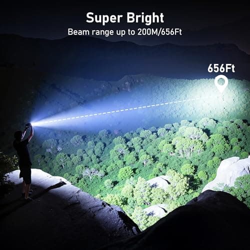 LED Torch/UV Torch Rechargeable 2 in1,Laitver 2000L Super Bright Flashlight — view 3