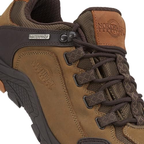 Northwest Territory Corbett Men's Leather Walking Shoes, Taupe, Size 10 — view 5
