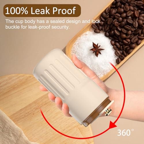 Homealexa Coffee Cup Travel Mugs, Vacuum Insulating Cup 316 Stainless Steel, LED Touch Screen Temperature Gauge, Smart Mug Sealing Bottle 410ml — view 4
