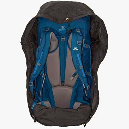 LOWLAND OUTDOOR® Rain and transport cover for backpacks - water resistant < 85 L - 304 g, black — view 2