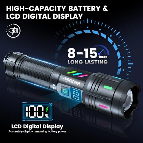 Super Bright Torch 500000 Lumens, High Powered Powerful LED Torches — view 5