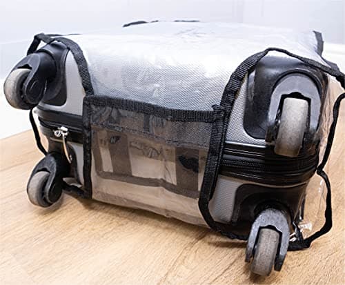 Clear PVC Protective Luggage Cover - Protect Your Suitcase from scrapes and bashes When Travelling (for suitcases up to 20 Inches) — view 5