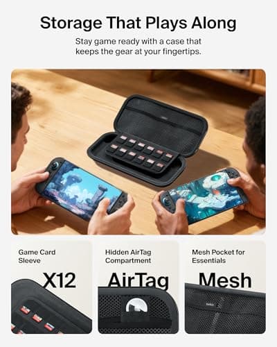 Belkin Gaming Nintendo Switch 2 Case Travel Bag with AirTag Holder - Black — view 5