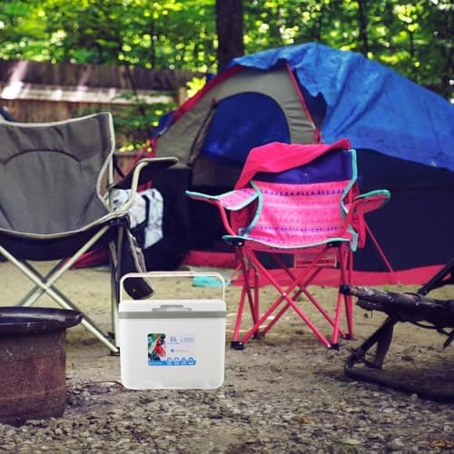 Portable Cooler Box 6 L White PP for Camping and Road Trips — view 5