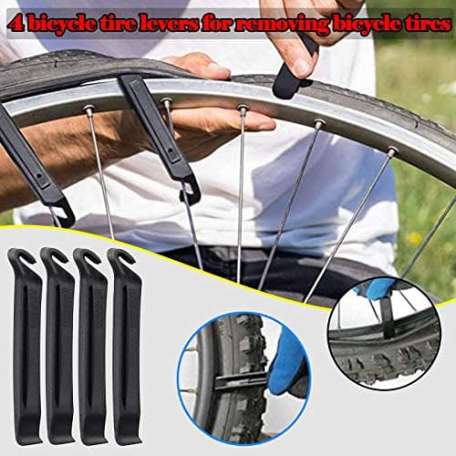 Kids Bike Speedometer Tires 4PCS Tire Practical Lever For Removing Car Bike accessories Road Travel Bag (Black, One Size) — view 3