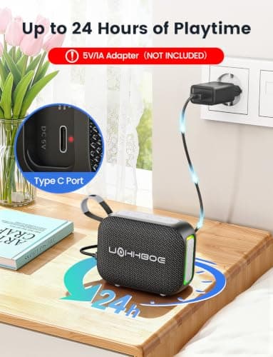 Portable Bluetooth Speaker 20W, IPX7 Waterproof with Deep Bass & TWS — view 4