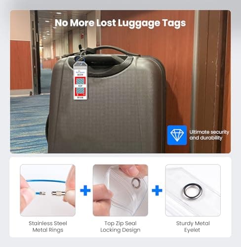 8-Pack P&O Cruise Luggage Tag Holder,Cruise Ship Essentials 2026 — view 6