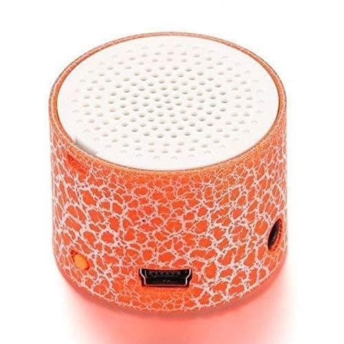 Wakects Mini Mp3 Player Clip Speaker, 1.37in Portable (Orange)