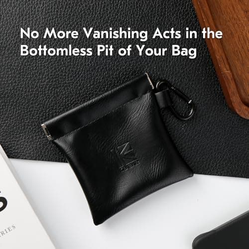2Pcs KBEAR BP01 Plus Earphone case, Magnetic self closing, Headphone bag, IEM storage case, PU leather, travel Earphone Case for in ear monitors KZ ZS10 Pro, CCA CRA, Earbuds, IEMs Cable, Eartips — view 6