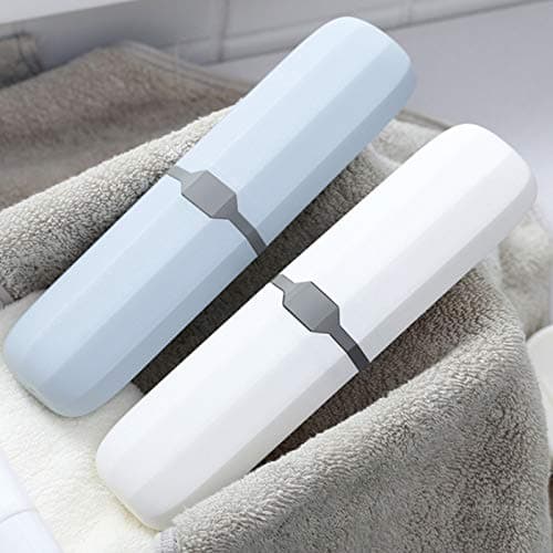 AVIDYA Travel Toothbrush Case Stretchable Toothpaste Holder Container Anti Bacterial Adjustable Box Black — view 5