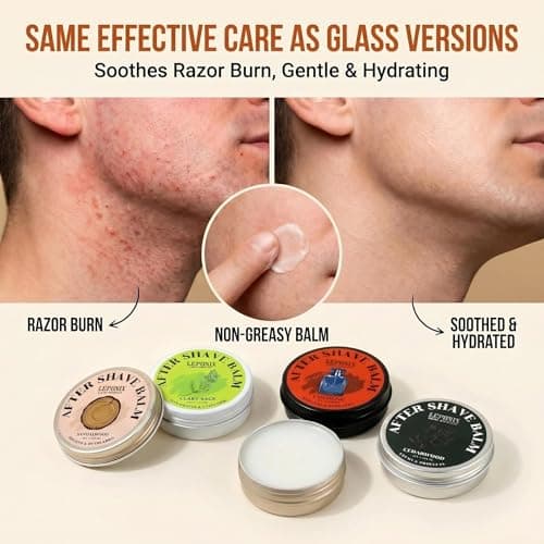 Aftershave balm for Men 4 Pack Gift Set, 1 Fl Oz Pocket Size — view 3