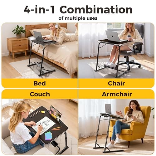FoldWise Folding Laptop Table for Sofa, Sturdy Work & Dinner Portable Desk — view 4