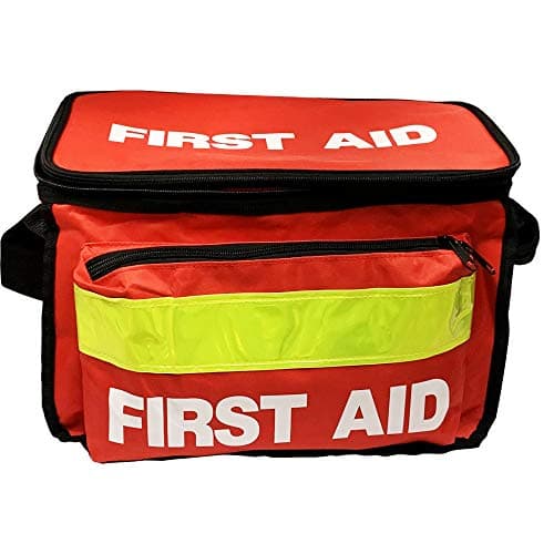 JFA Medical Red Haversack Emergency First Aid Bag with Front Pocket - Empty — view 4