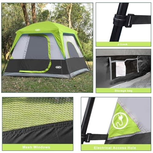 UNP Camping Tent 4-8 Person, Tall Family Tent with Standing Room — view 4