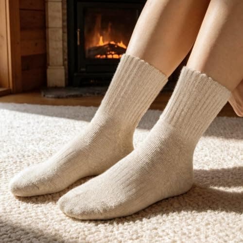 YORJOSOX Thermal Socks for Womens Warm Winter Socks 3 Pairs Cosy Thick Comfy Work Hiking Boot Crew Ladies Gifts Socks UK Size 3-8 (UK, Numeric, 3, 8, Regular, Regular, 3 Pairs Multicolour) — view 2