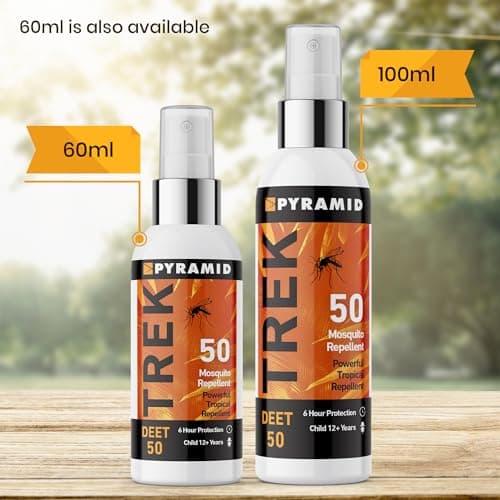 Pyramid Trek 50 Mosquito & Insect Repellent 50% DEET 6 Hr Protection 100ml — view 6