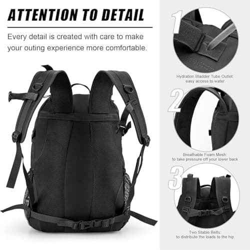Jueachy Military Tactical Backpack 30L Water Resistant Rucksack for Men — view 4