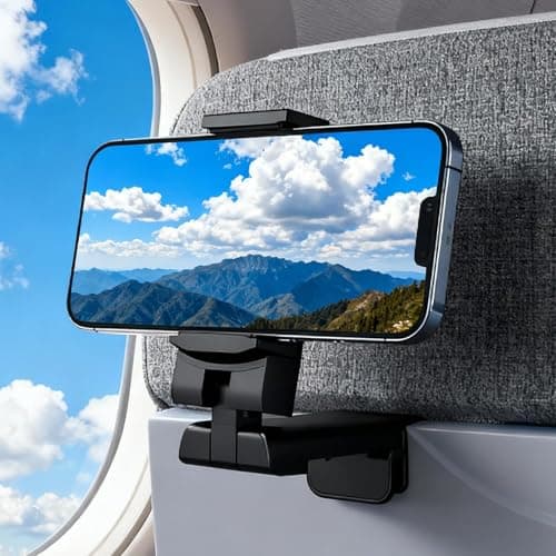 Airplane Phone Holder 360° Rotatable Universal Adjustable Desk Stand