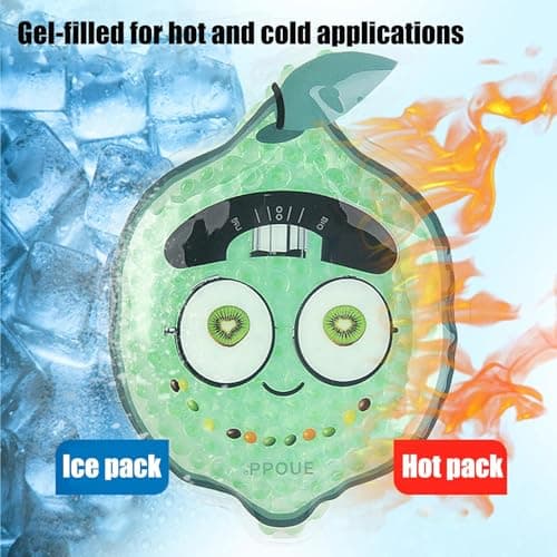 Soft Texture Ice Packs for Foot Knee Elbow Back Neck Hip, Cooling Gel with Creative Design for Hot Weather Skin Safe - Reusable Pad Sheet for Calming, 4 Packs, Multicolor — view 6